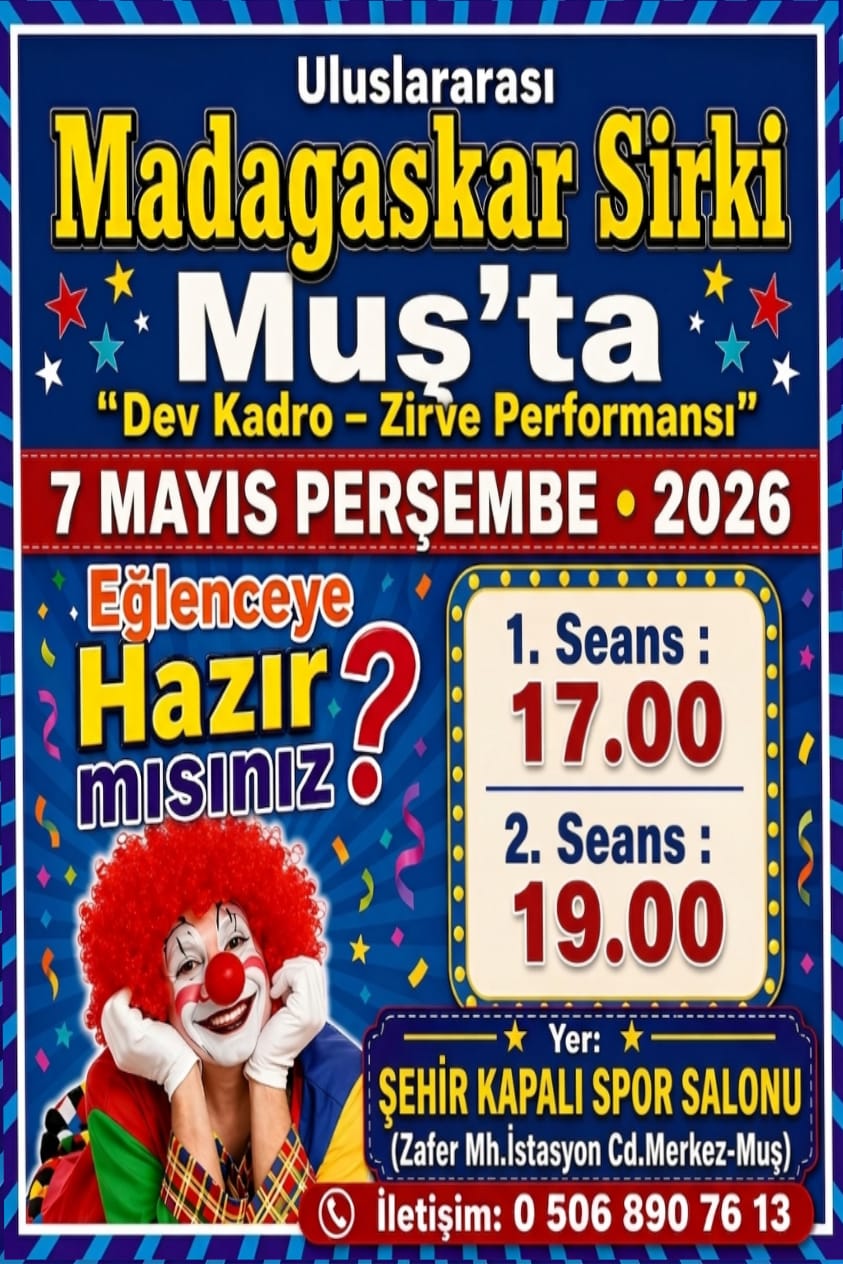 Madagaskar Sirki - Büyülü Dünya Turu - Muş