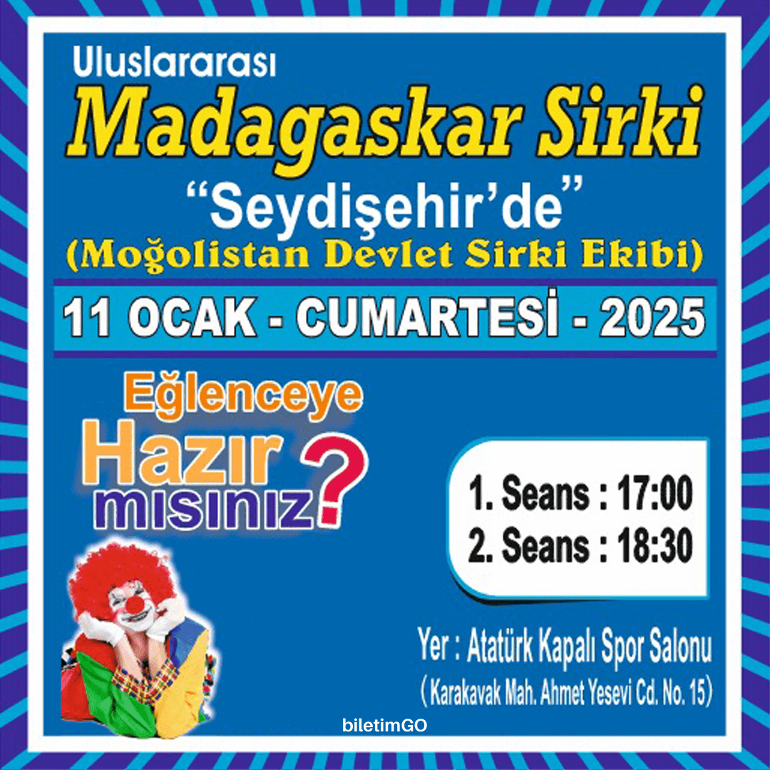 Madagaskar Sirki - Büyülü Dünya Turu - Seydişehir