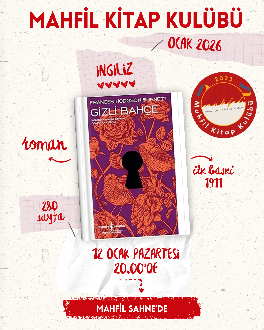 Mahfil Kitap Kulübü Toplantısı