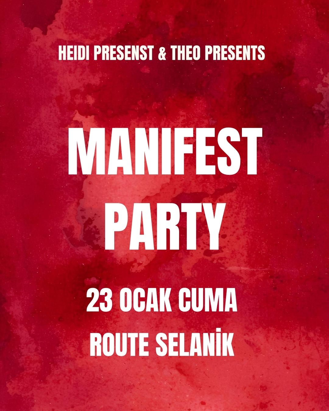 MANIFEST PARTY ANKARA