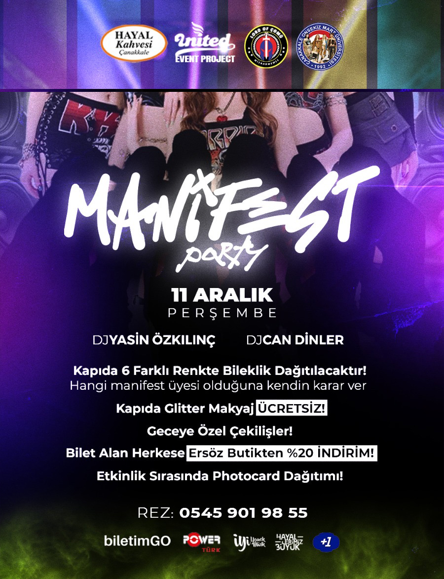 Manifest Party / Çanakkale Hayal Kahvesi