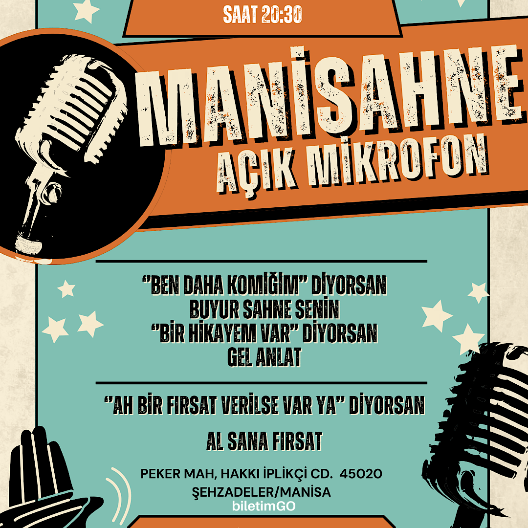 ManiSahne Açık Mikrofon Stand-Up