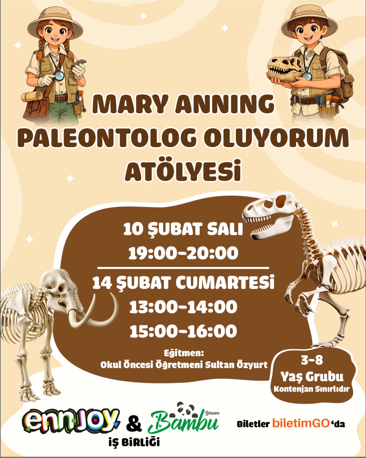 Mary Anning Paleontolog Oluyorum Atölyesi - 14 Şubat