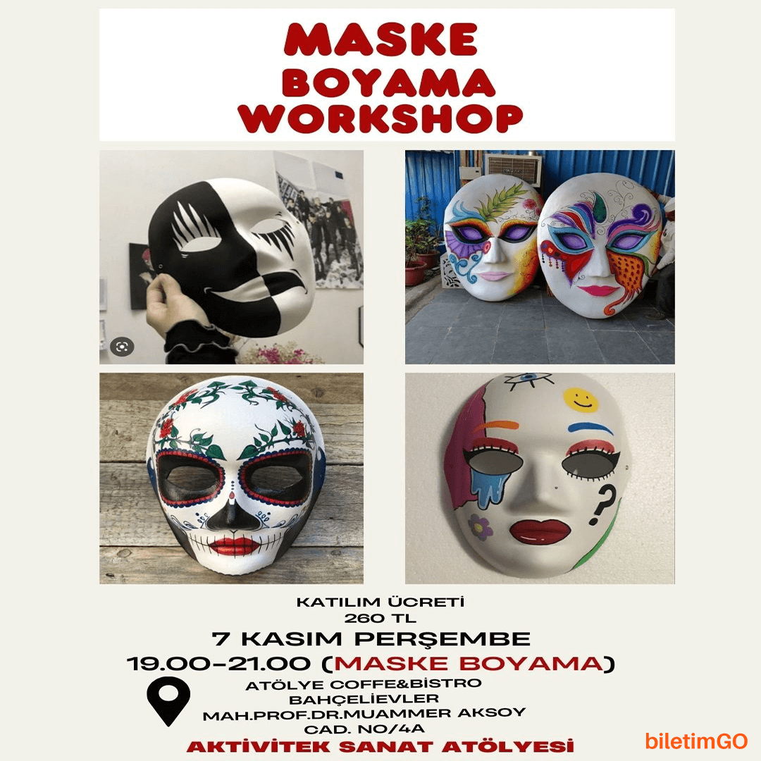 Maske boyama örnekleri kolay