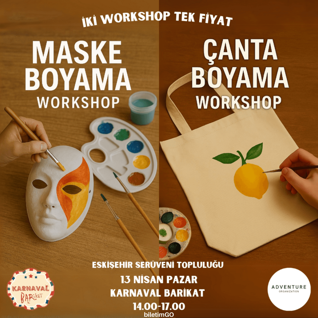 Maske ve Çanta Boyama Workshop
