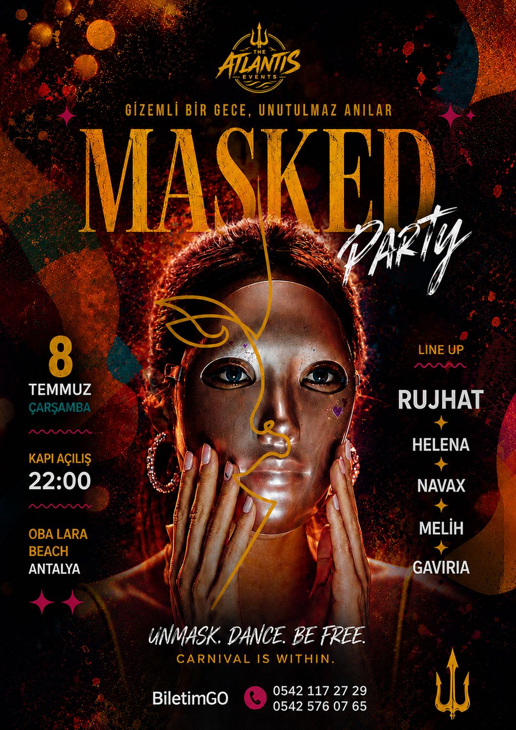 MASKED BEACH PARTY – OBA BEACH