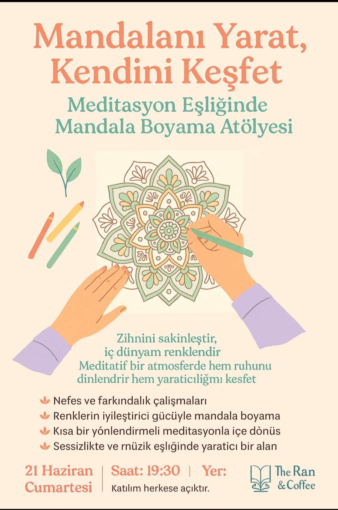 Meditasyon Eşliğinde Mandala Boyama