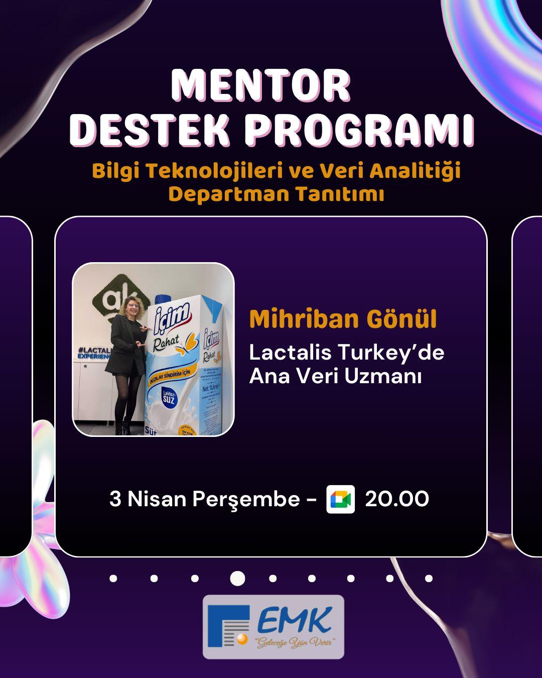 Mentor Destek Programı : Departman Tanıtımları