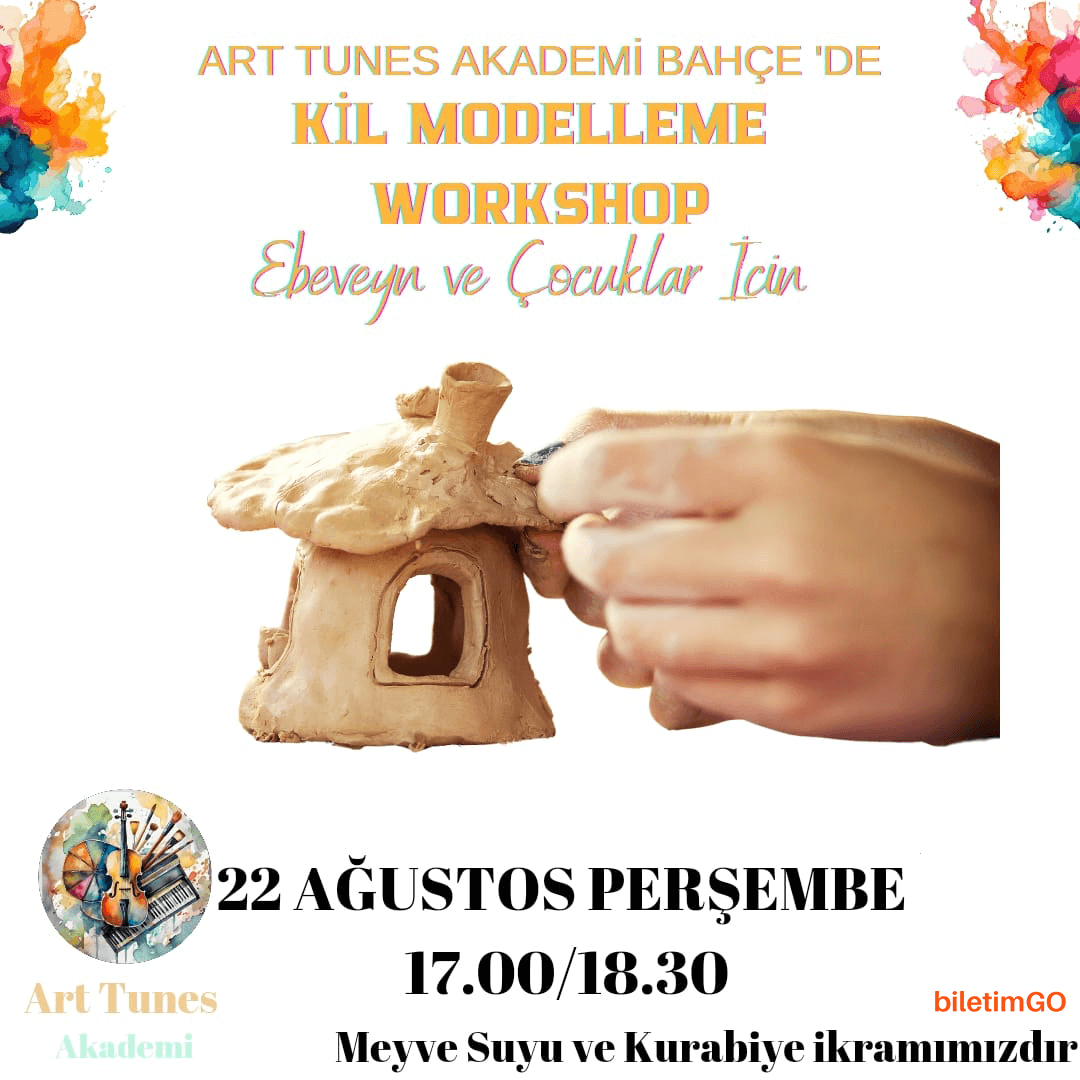Meyve Suyu ve Kurabiye Eşliğinde Kil Modelleme Workshop