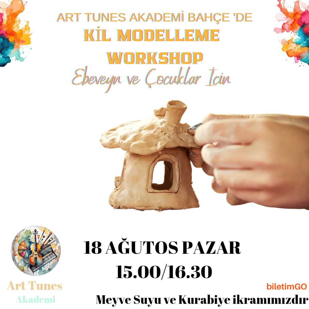 Meyve Suyu ve Kurabiye Eşliğinde Kil Modelleme Workshop