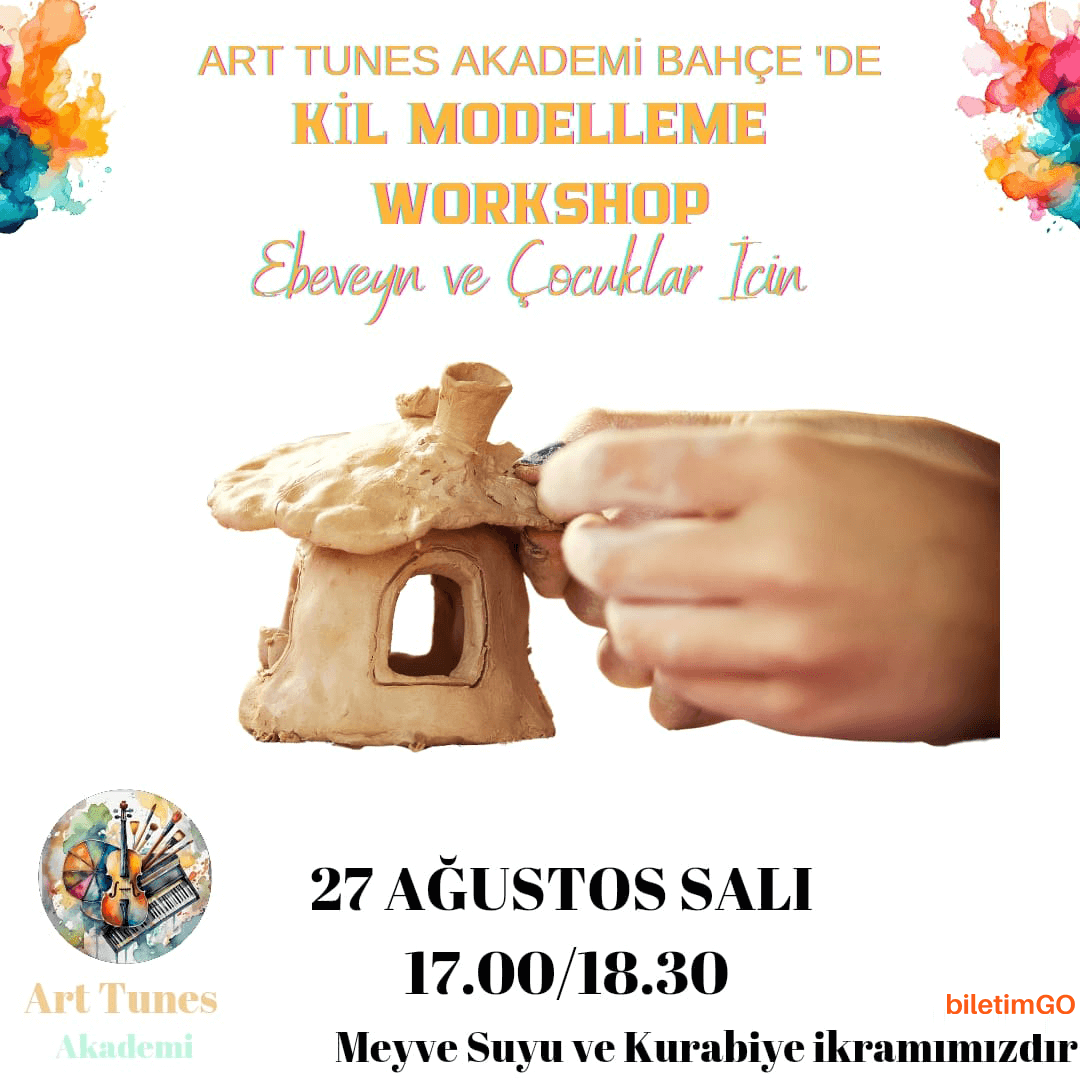Meyve Suyu ve Kurabiye Eşliğinde Kil Modelleme Workshop