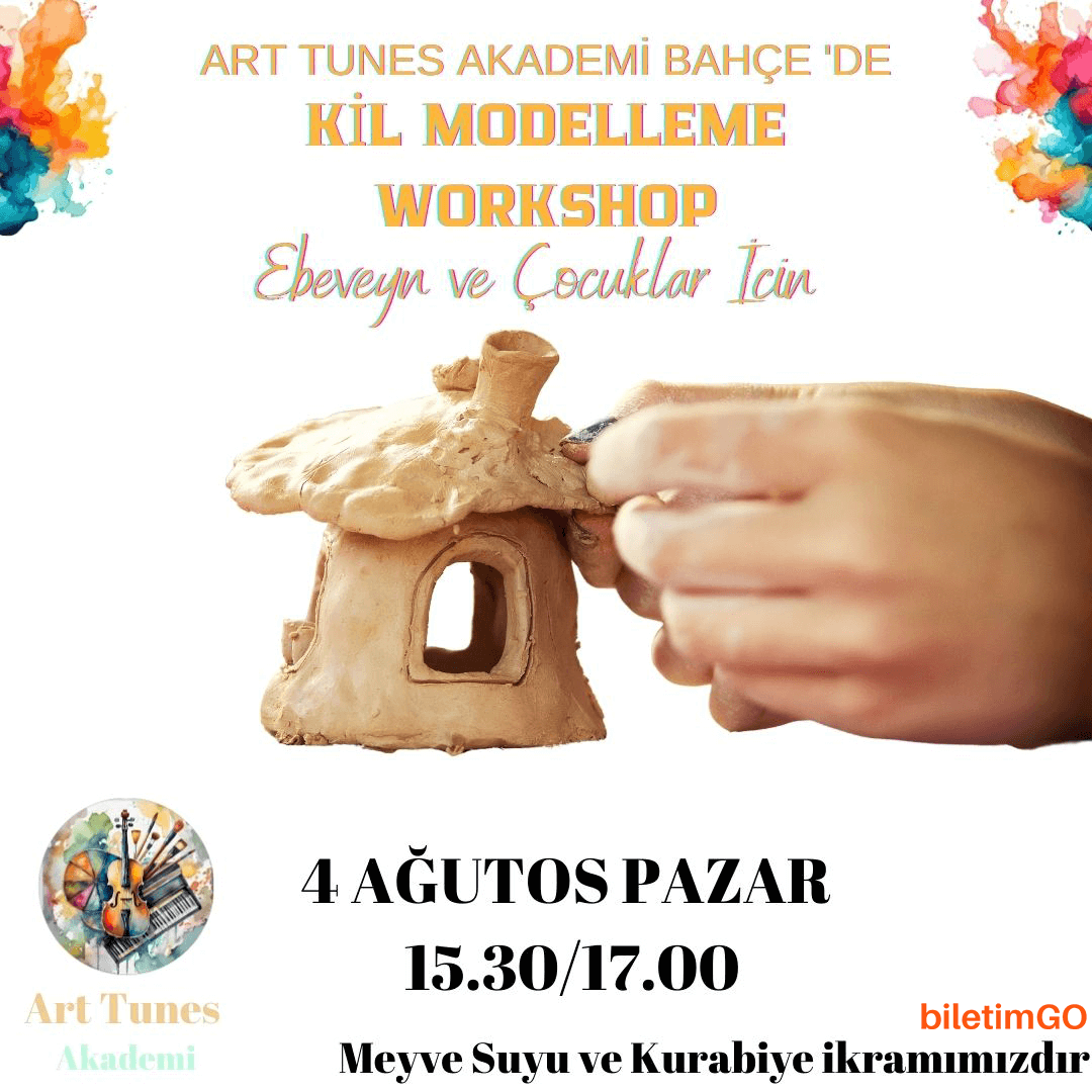 Meyve Suyu ve Kurabiye Eşliğinde Kil Modelleme Workshop