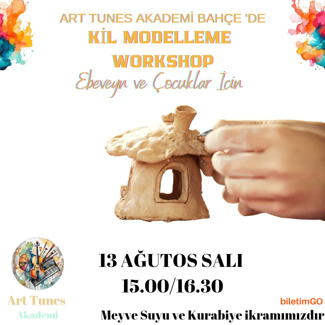 Meyve Suyu ve Kurabiye Eşliğinde Kil Modelleme Workshop