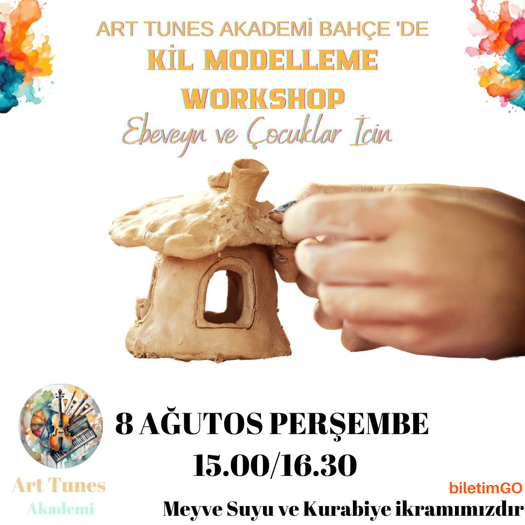 Meyve Suyu ve Kurabiye Eşliğinde Kil Modelleme Workshop
