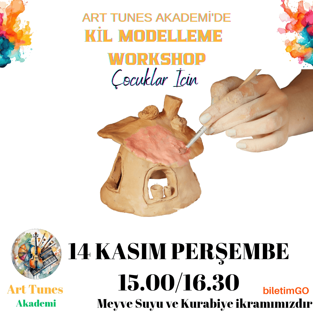Meyve Suyu ve Kurabiye Eşliğinde Kil Modelleme Workshop