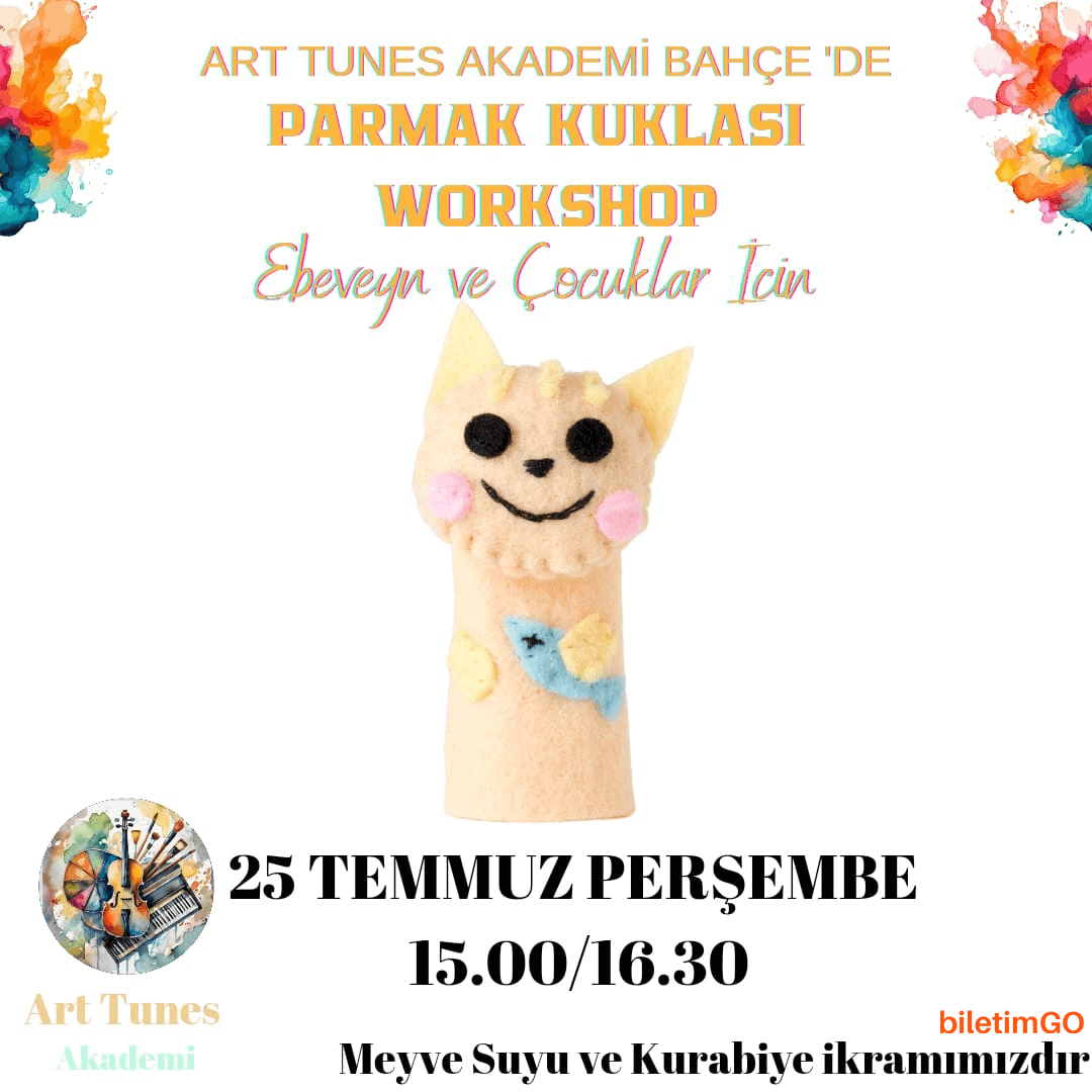Meyve Suyu ve Kurabiye Eşliğinde Parmak Kuklası Workshop