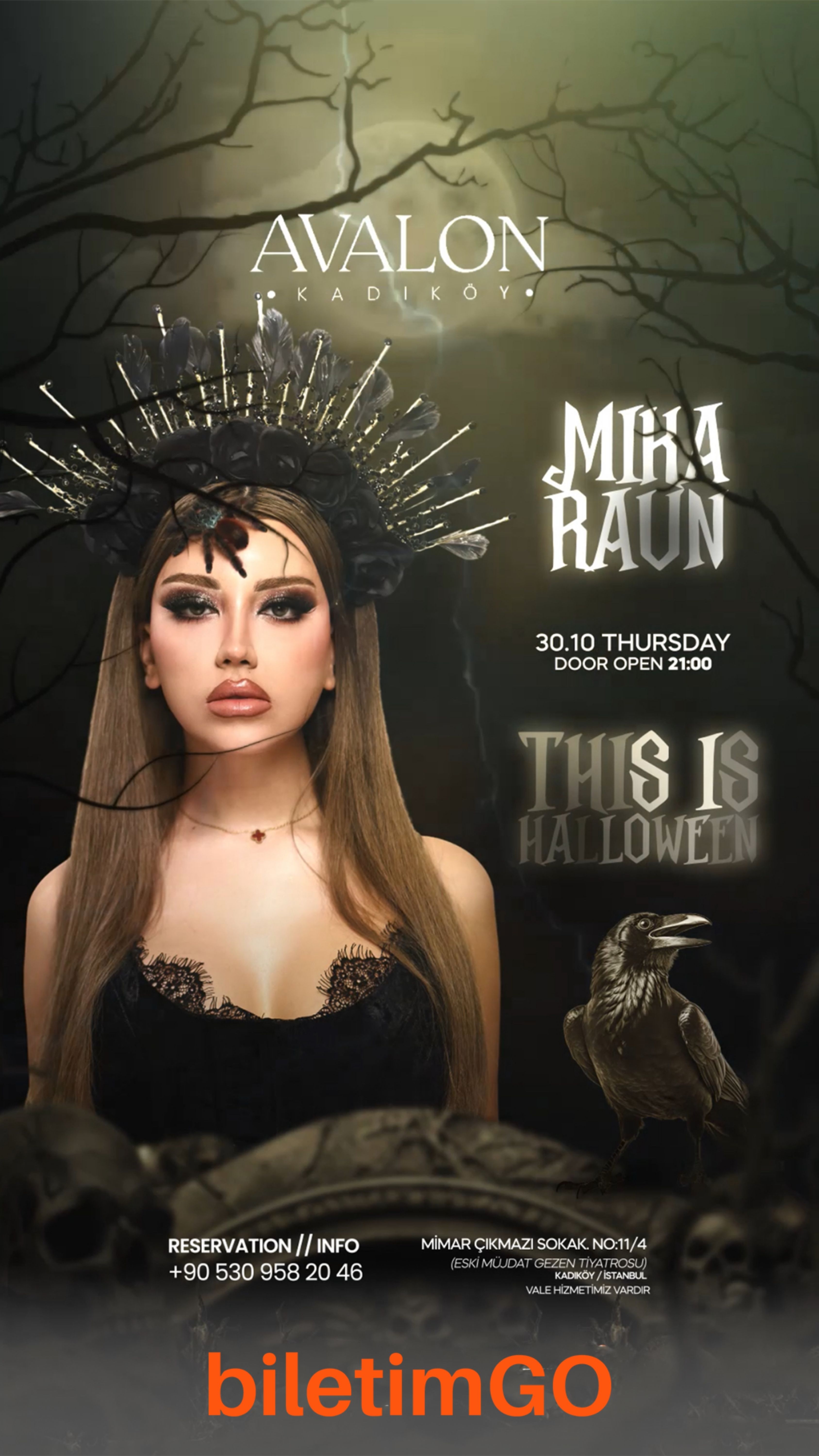 MİKA RAUN AVALON KADIKÖY HALLOWEN PARTY