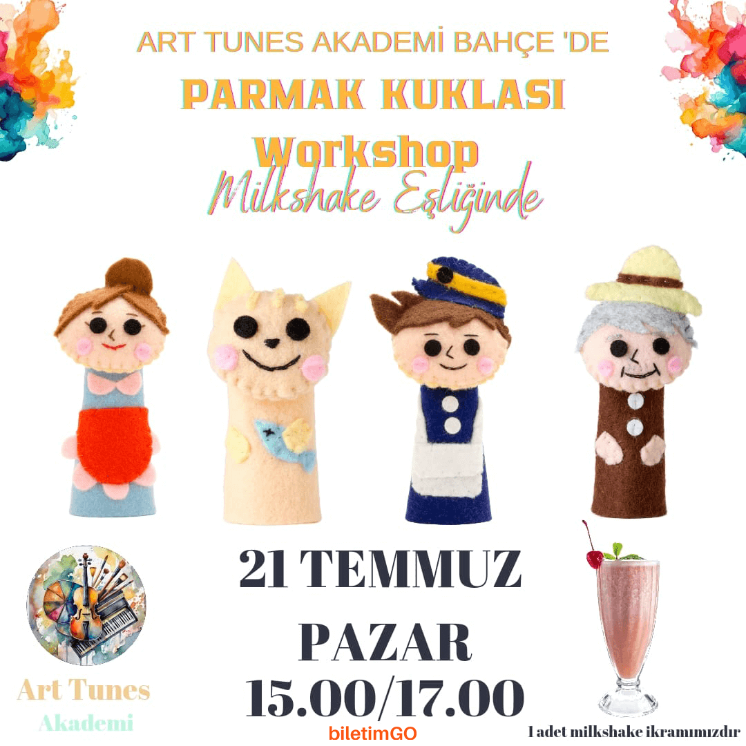 Milkshake Eşliğinde Parmak Kuklası Workshop