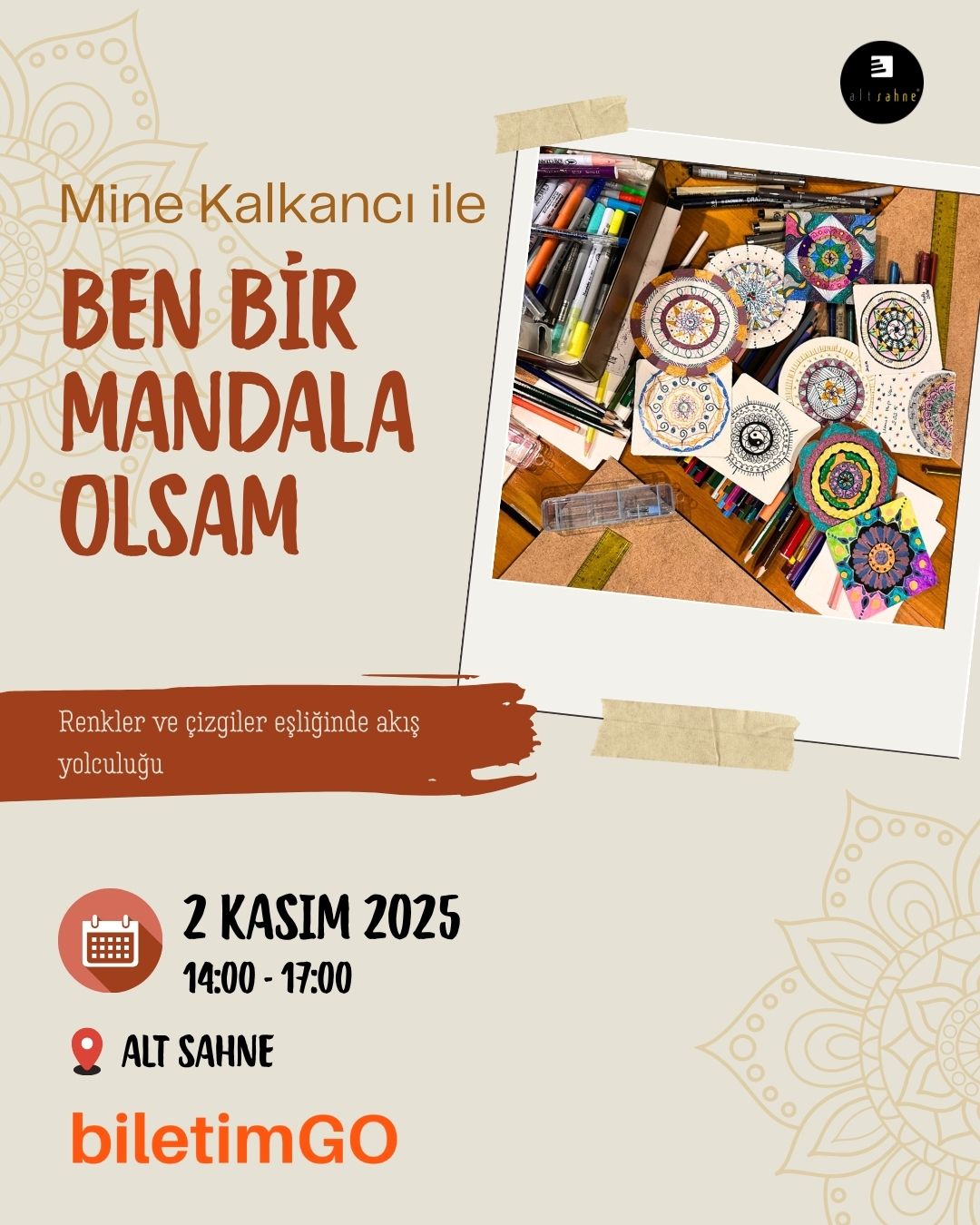 Mine Kalkancı ile Ben Bir Mandala Olsam | Workshop