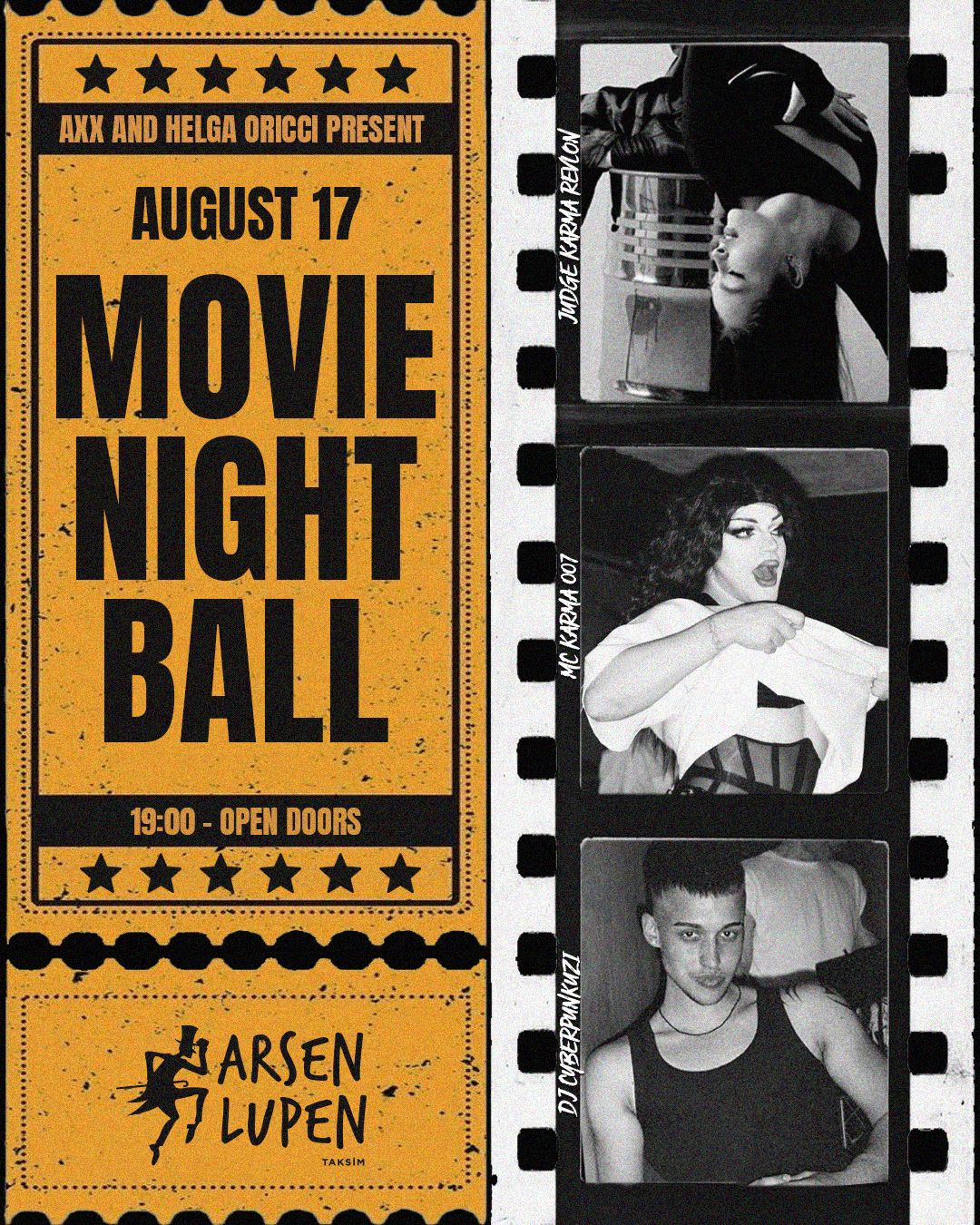 Movie Night Ball Arsen Lupen Taksim