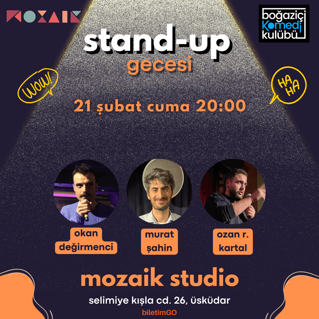 Mozaik Studio Üsküdar Stand-up Gecesi