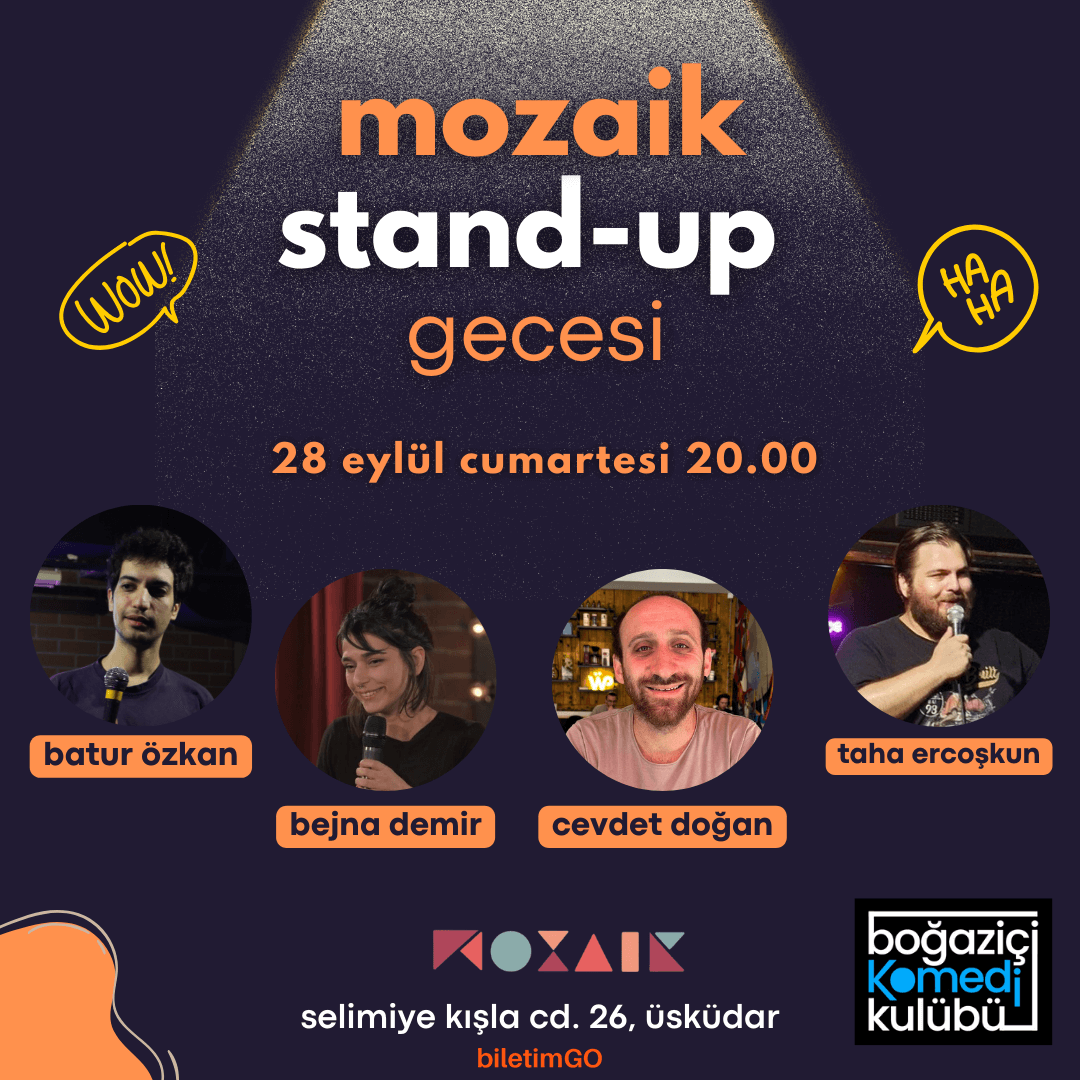 Mozaik Studio Üsküdar Stand-up Gecesi
