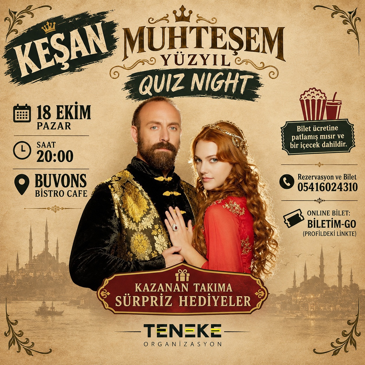 MUHTEŞEM YÜZYIL QUIZ NIGHT (KEŞAN)
