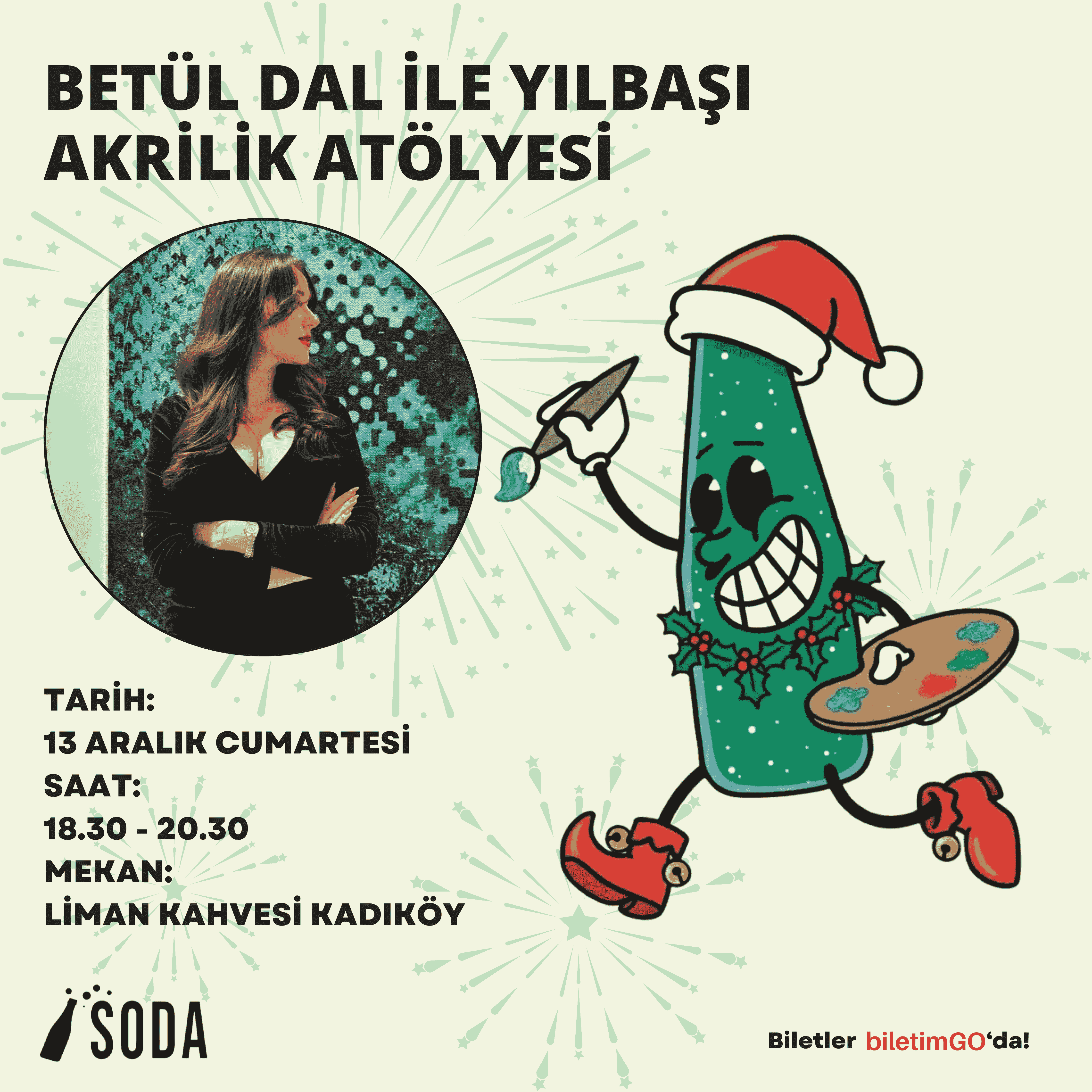 BETÜL DAL İLE AKRİLİK YILBAŞI ATÖLYESİ