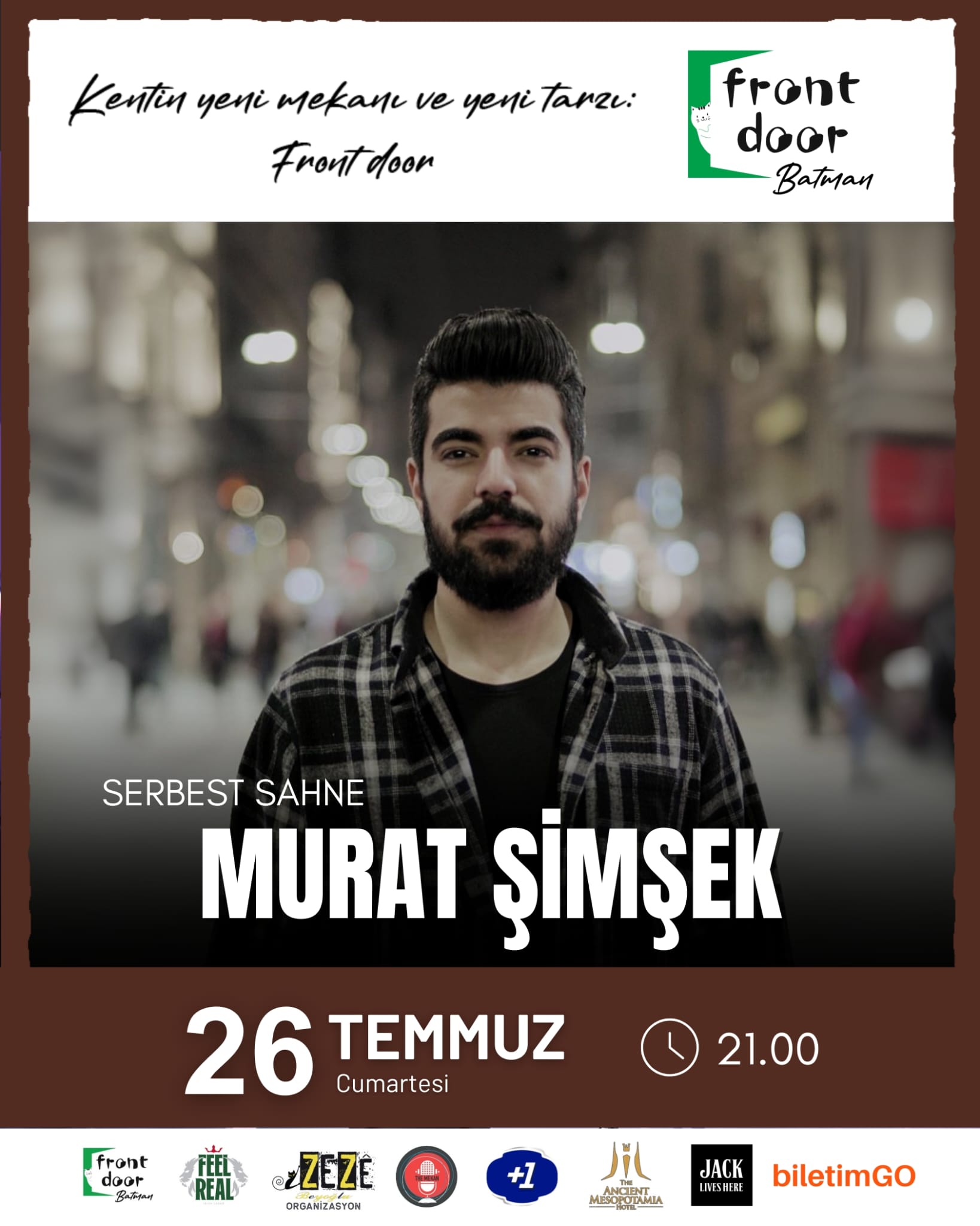 Murat Şimşek serbest sahne konsepti ile Front Door Batman sahnesinde