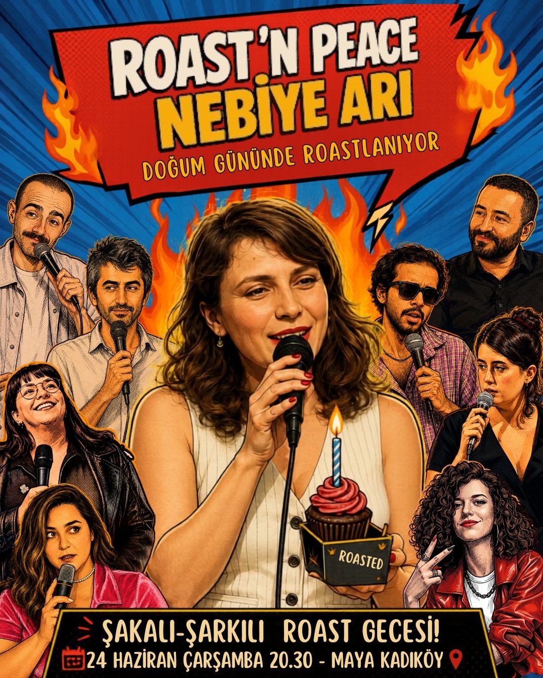Nebiye Arı Doğum Gününde Roastlanıyor - Roast’N Peace