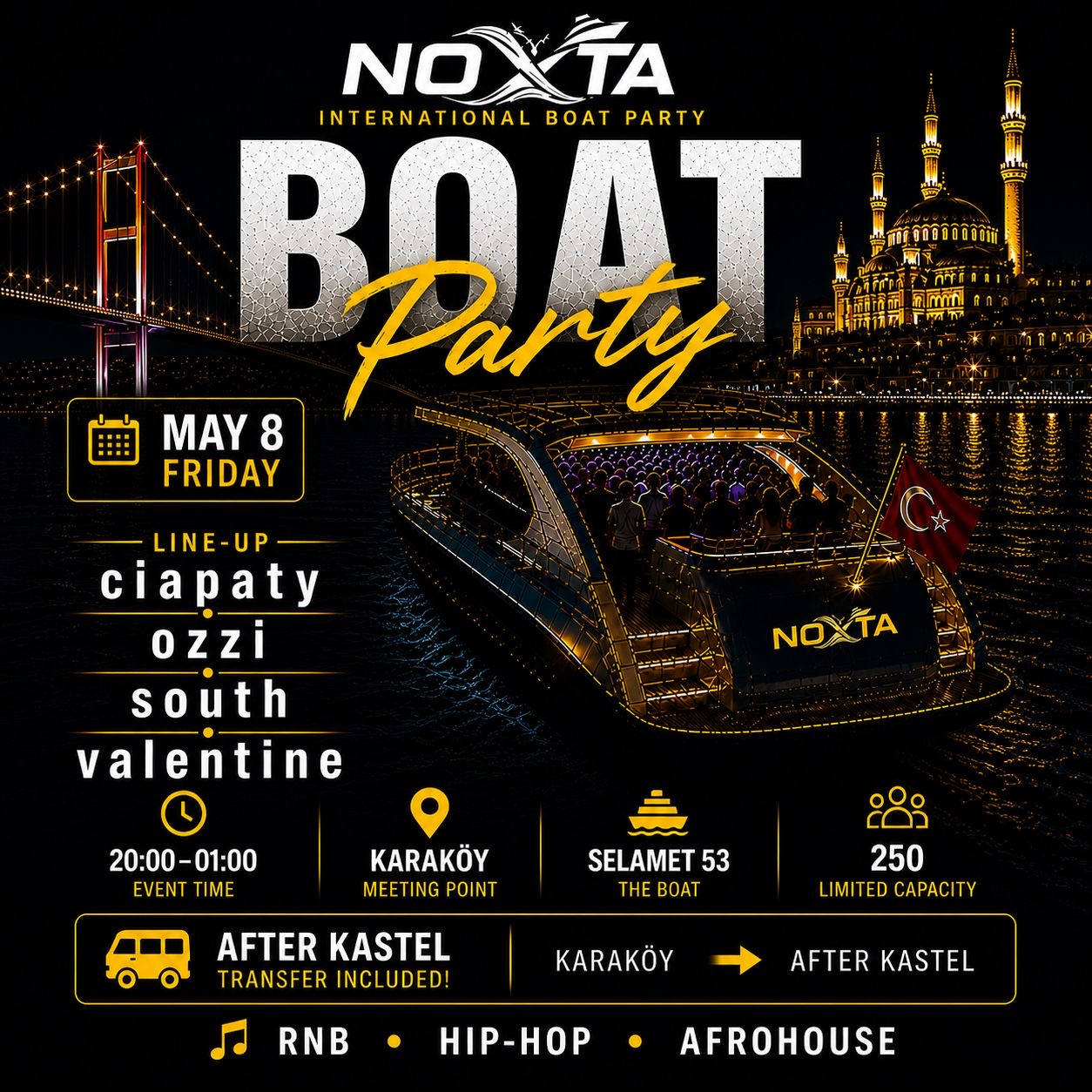 Noxta boat party