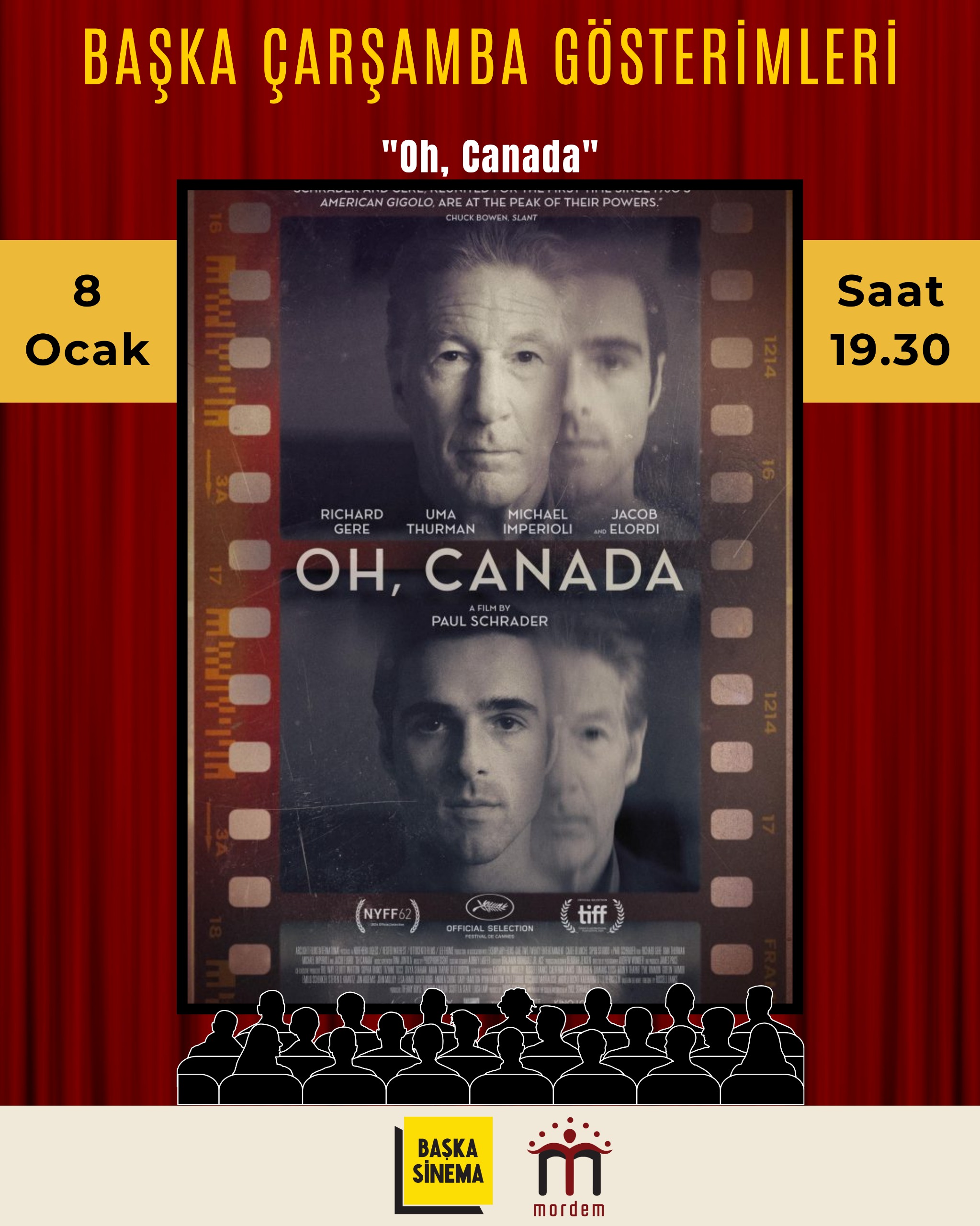 ''Oh, Canada'' Başka Çarşamba Gösterimi