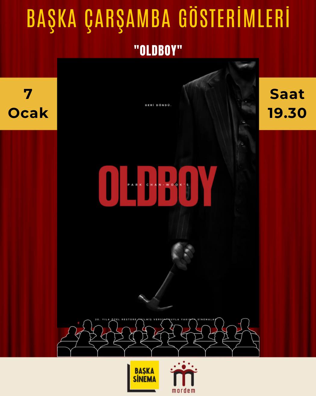 ''OLDBOY'' Başka Çarşamba Gösterimi
