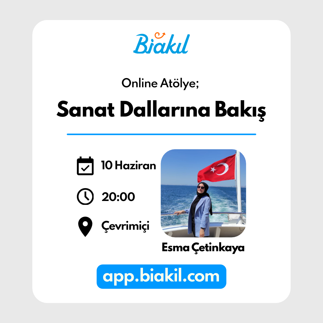 Online Atölye; Sanat Dallarına Bakış