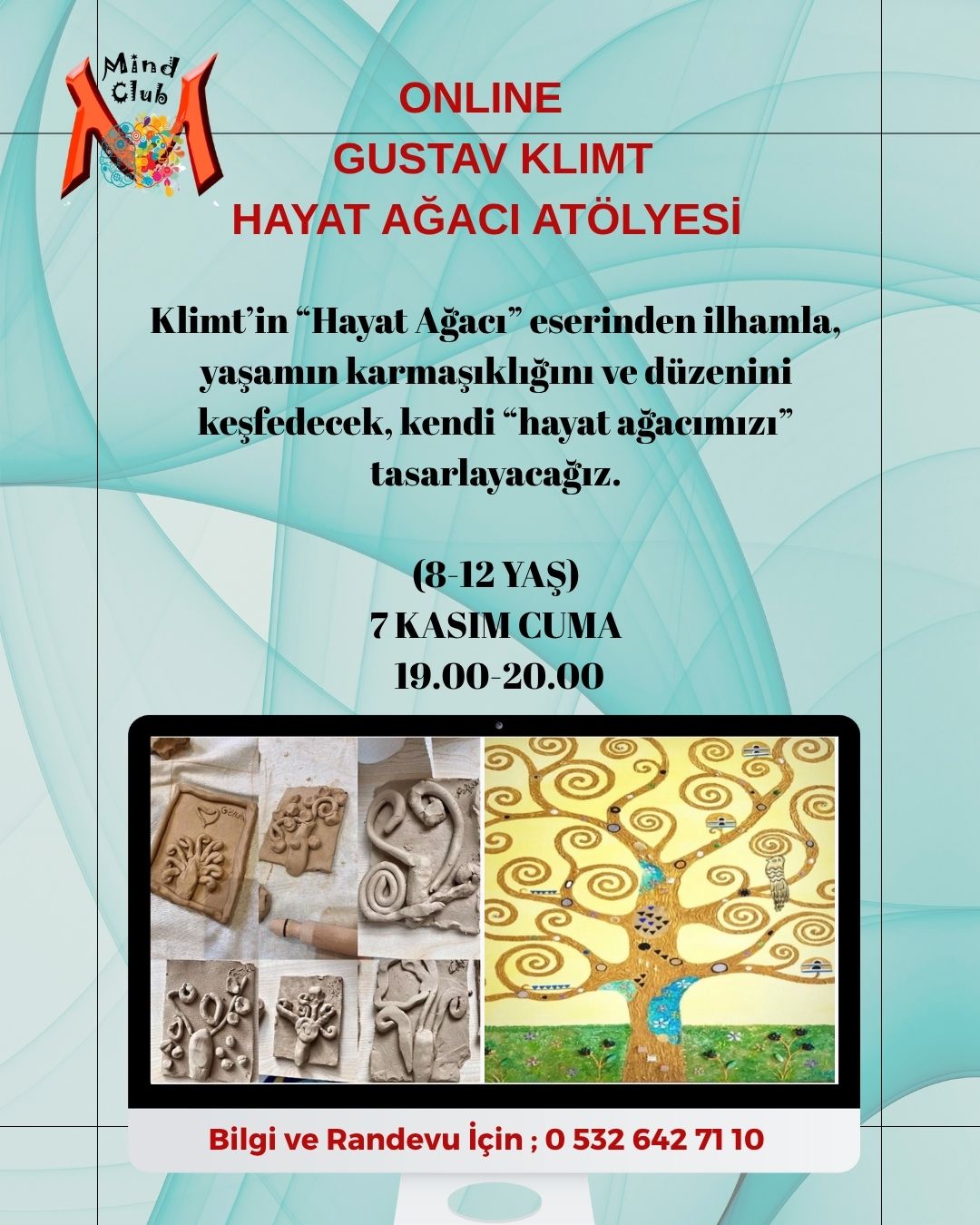 ONLINE GUSTAV KLIMT HAYAT AĞACI ATÖLYESİ (8-12)