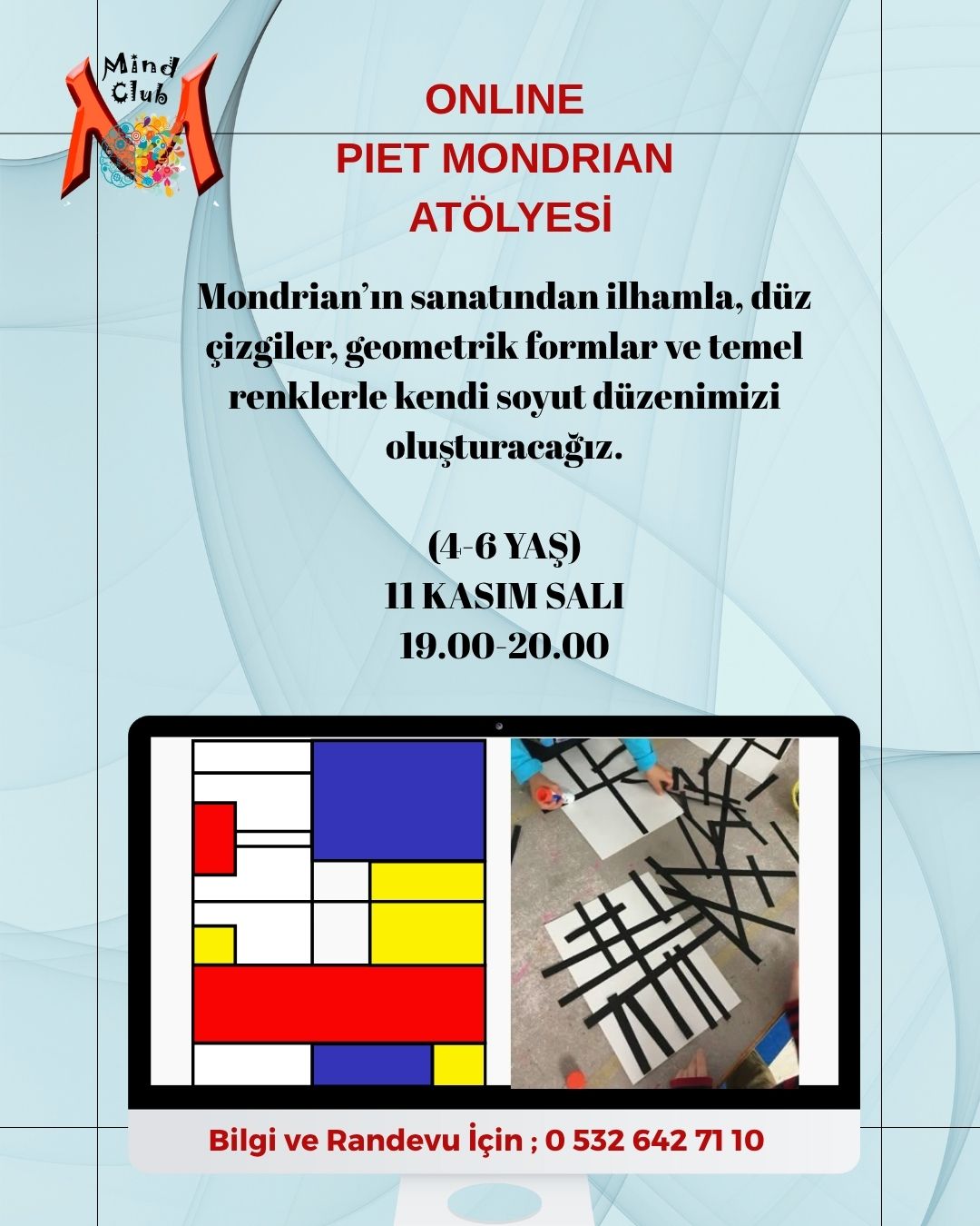 Online Piet Mondrian Atölyesi