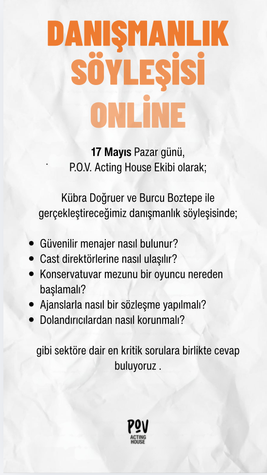 Online Söyleşi - Oyuncunun Sektör Pusulası