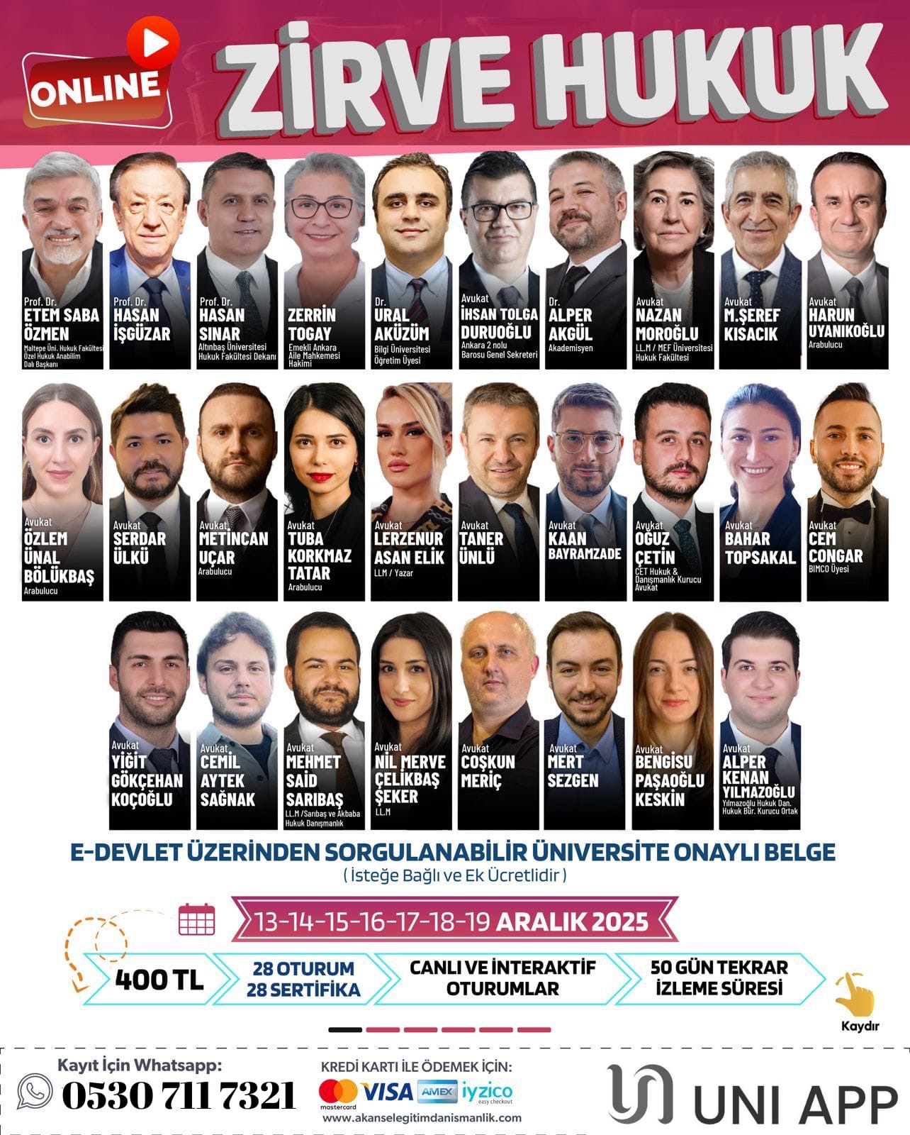 Online Zirve Hukuk Seminer