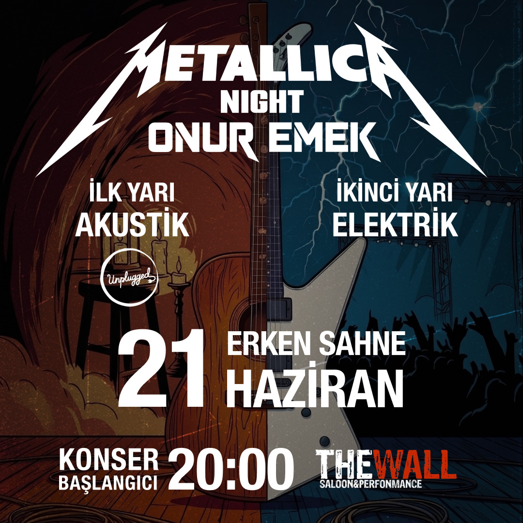 Onur Emek - Metallica Night : Akustik & Elektrik ''Erken Sahne'' (The Wall Saloon / Kadıköy)