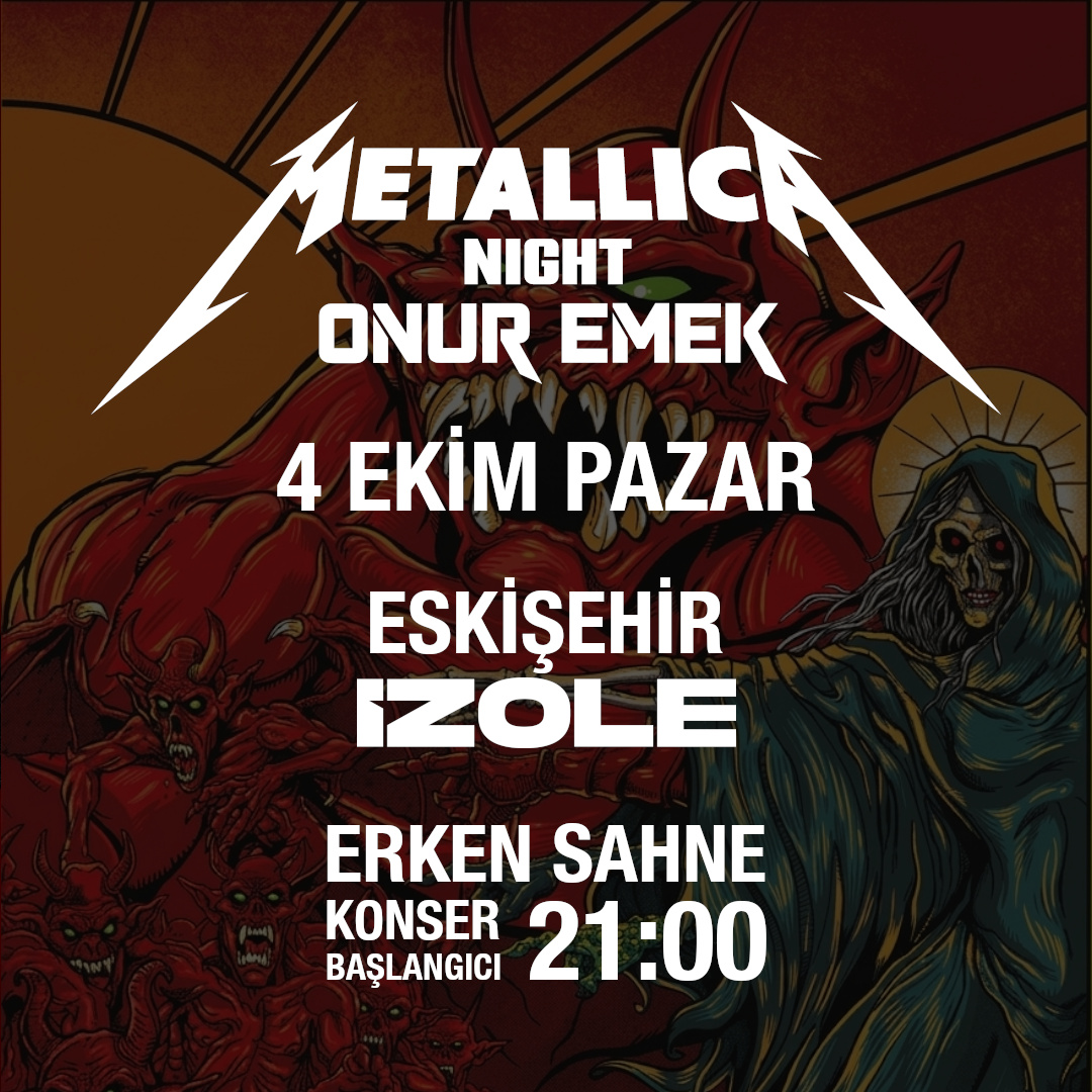 Onur Emek - Metallica Night ''Erken Sahne'' (İzole / Eskişehir)