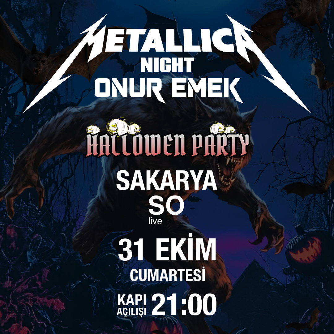 Onur Emek - Metallica Night ''Halloween Special'' (So Live / Sakarya)