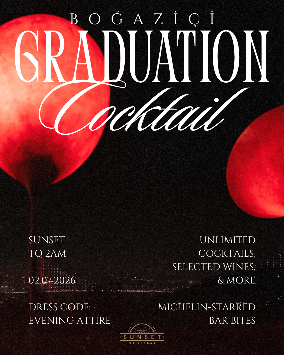 Boğaziçi University Graduation Cocktail