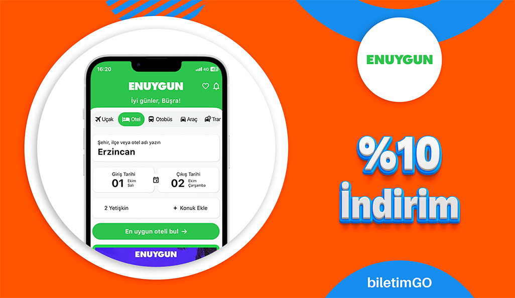 Otel Rezervasyonlarında %10 İndirim