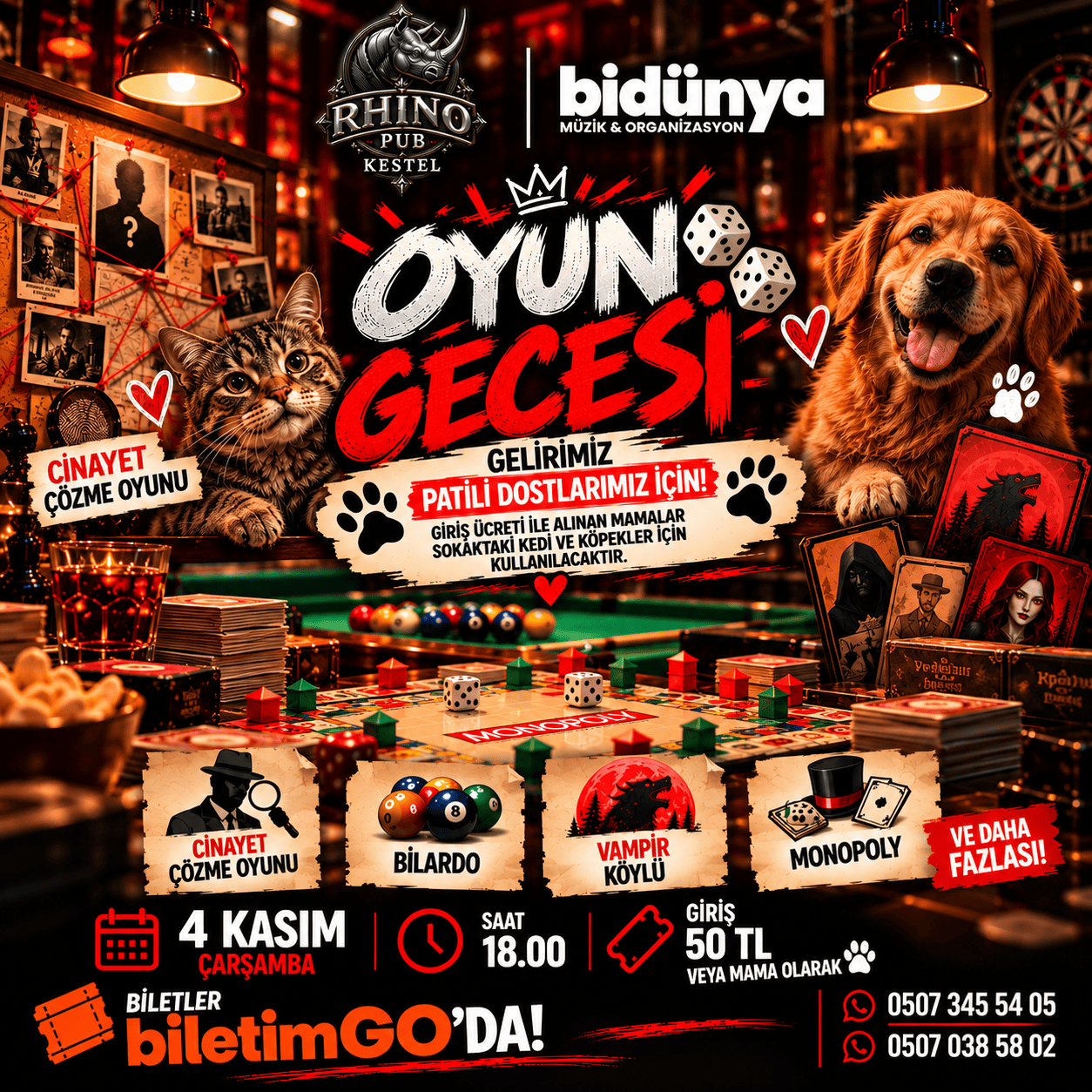 Oyun Gecesi ( Kestel Rhino Pub )