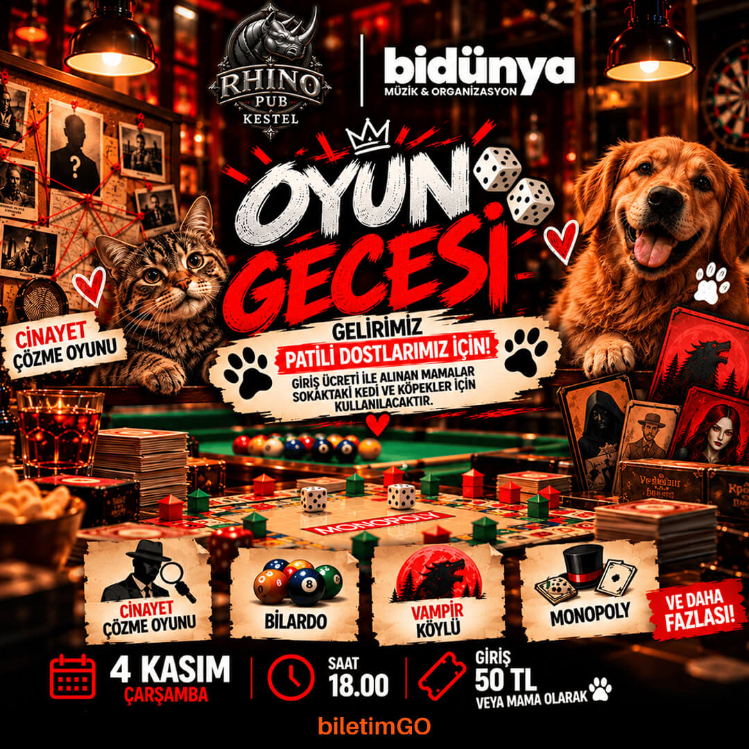 Oyun Gecesi - Rhino Pub Kestel