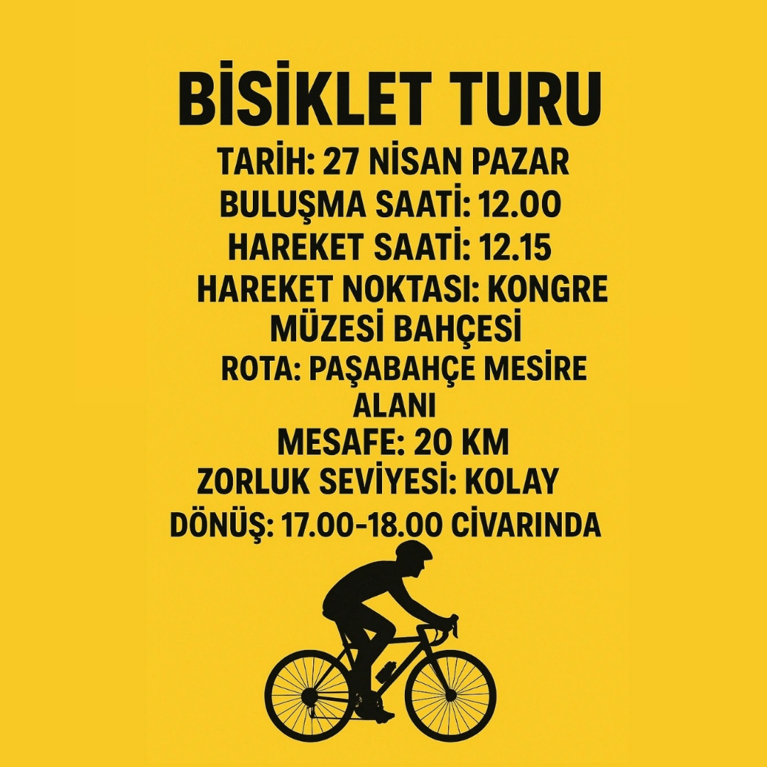 Paşabahçe Mesire Alanı Bisiklet Turu