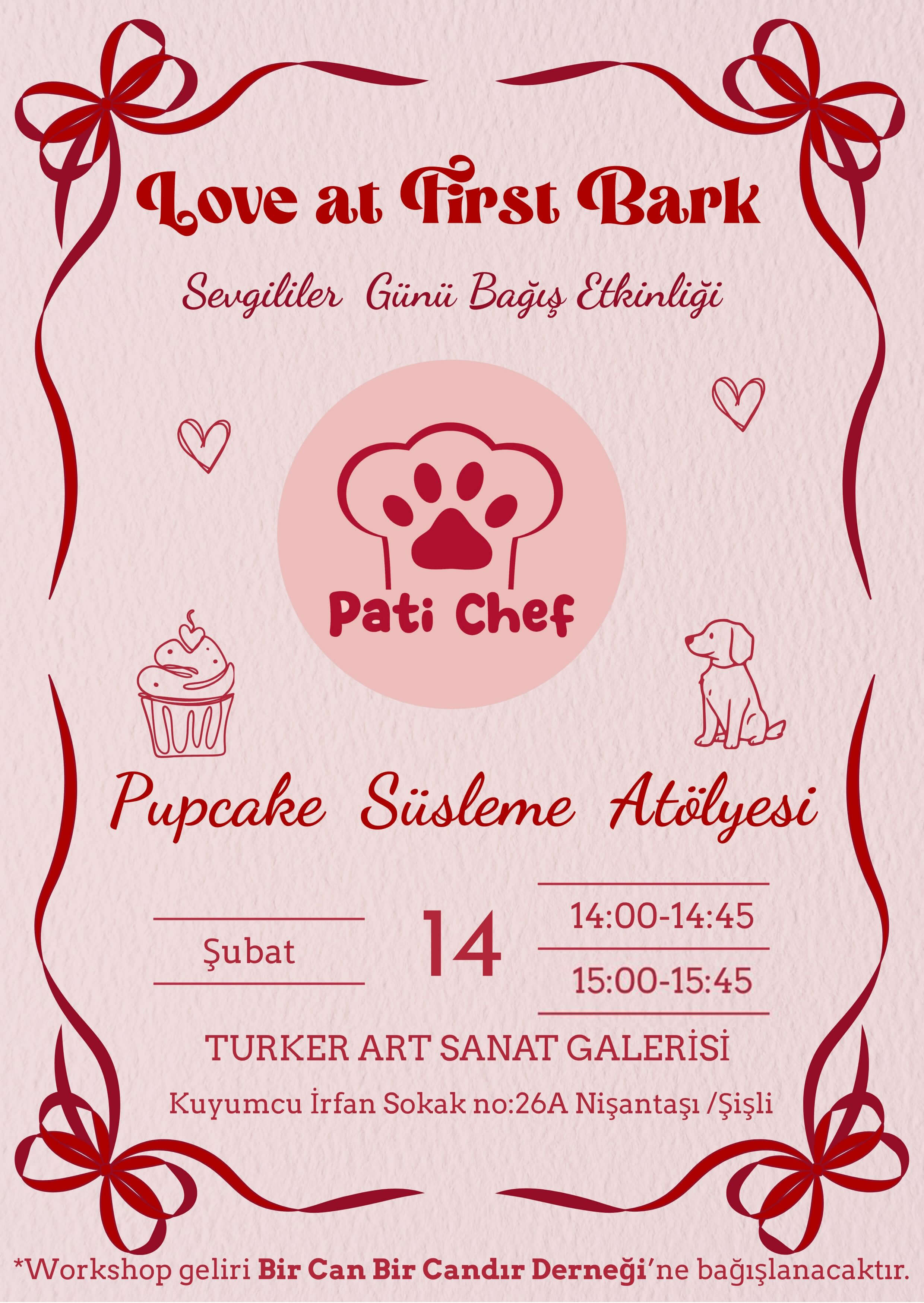 LOVE at FIRST BARK - Pati Chef Pupcake Süsleme Atölyesi