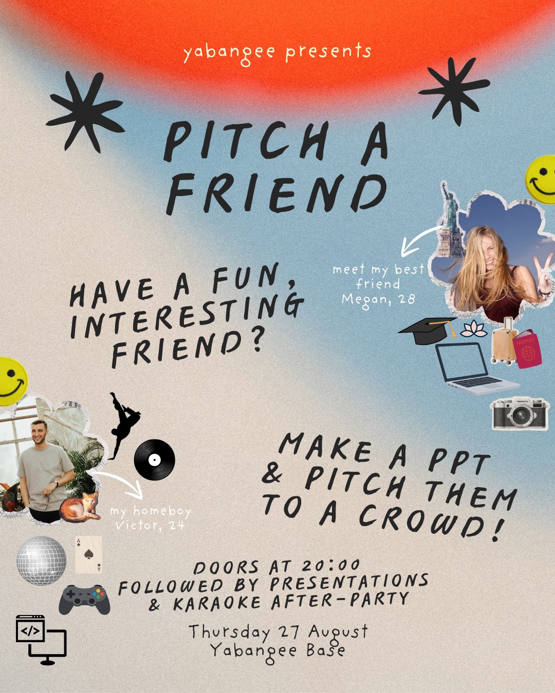 Pitch A Friend Night: You Should Meet My Friend