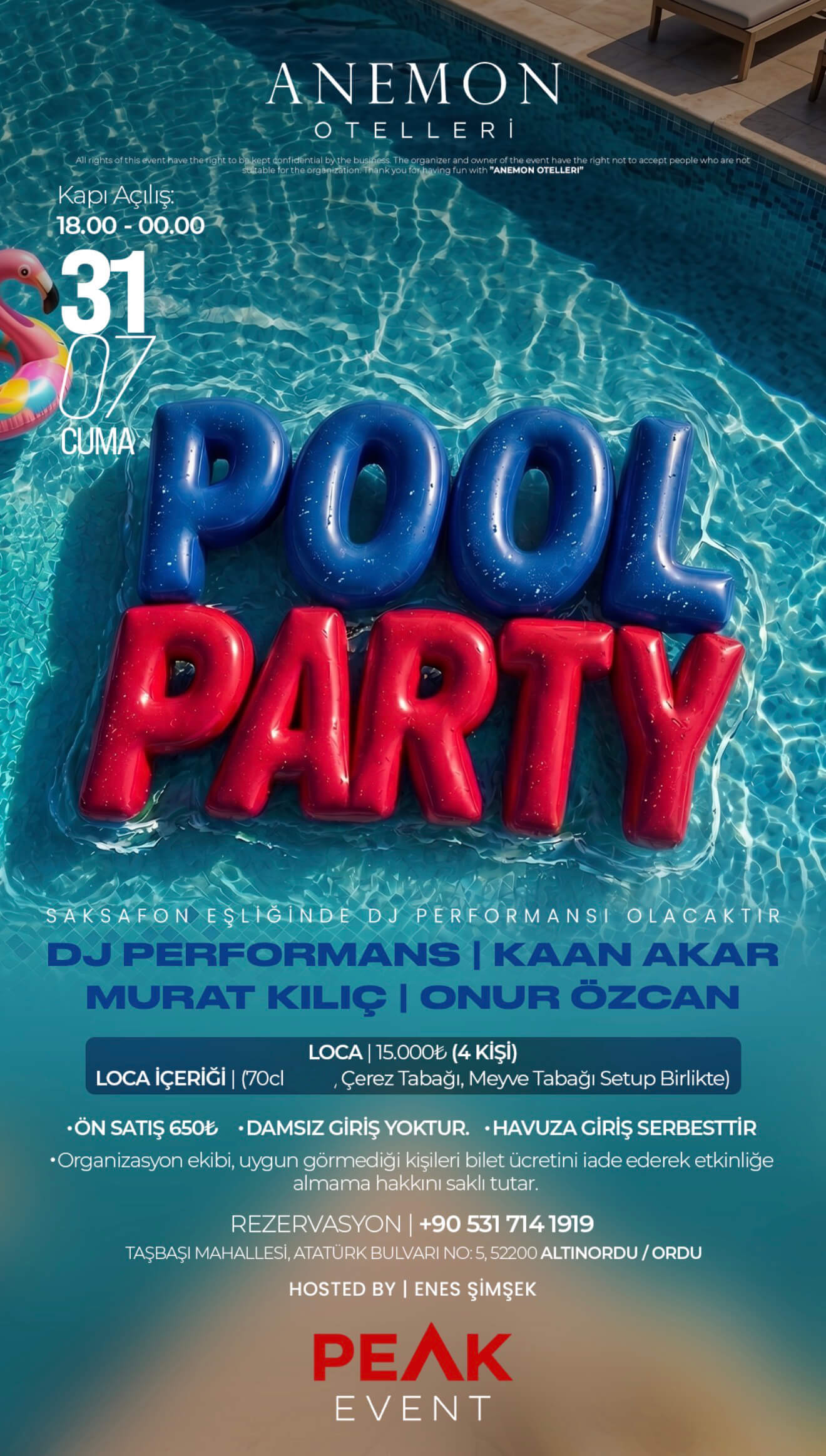 Pool Party Ordu