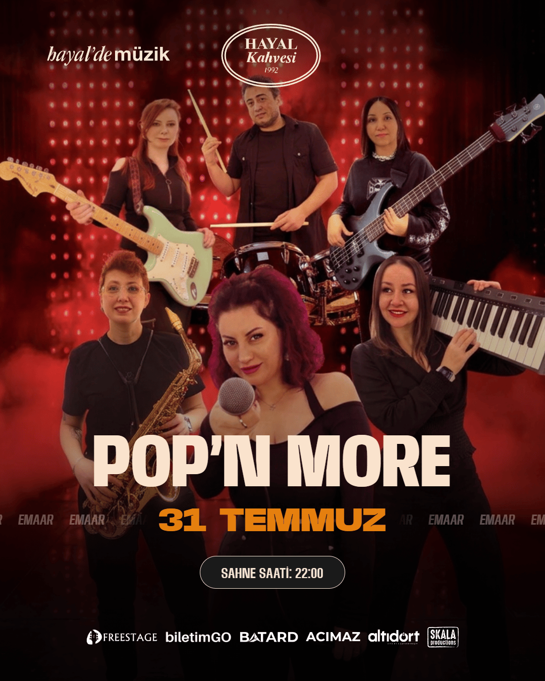 POP'N MORE KONSERİ card